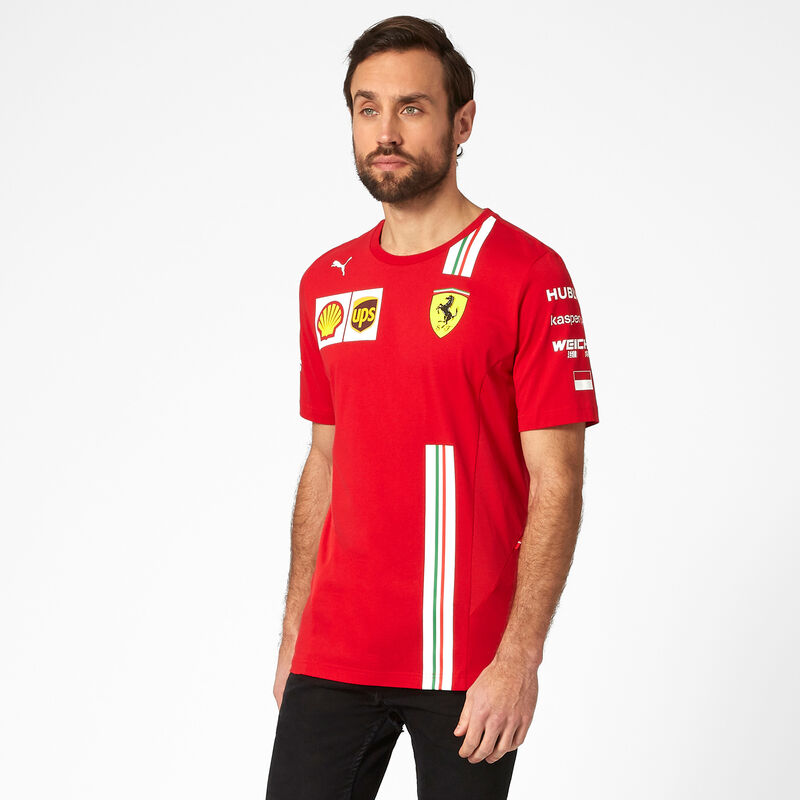 Scuderia Ferrari Offizielle Formel 1 Merchandise 2020 Baumwolle Rot Sebastian Vettel T-Shirt Kinder
